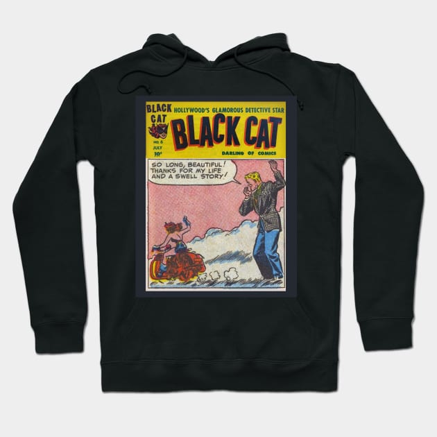 Black Cat Female Superhero mug,coffee mug,t-shirt,pin,tapestry,notebook,tote,phone cover,pillow Hoodie by All Thumbs